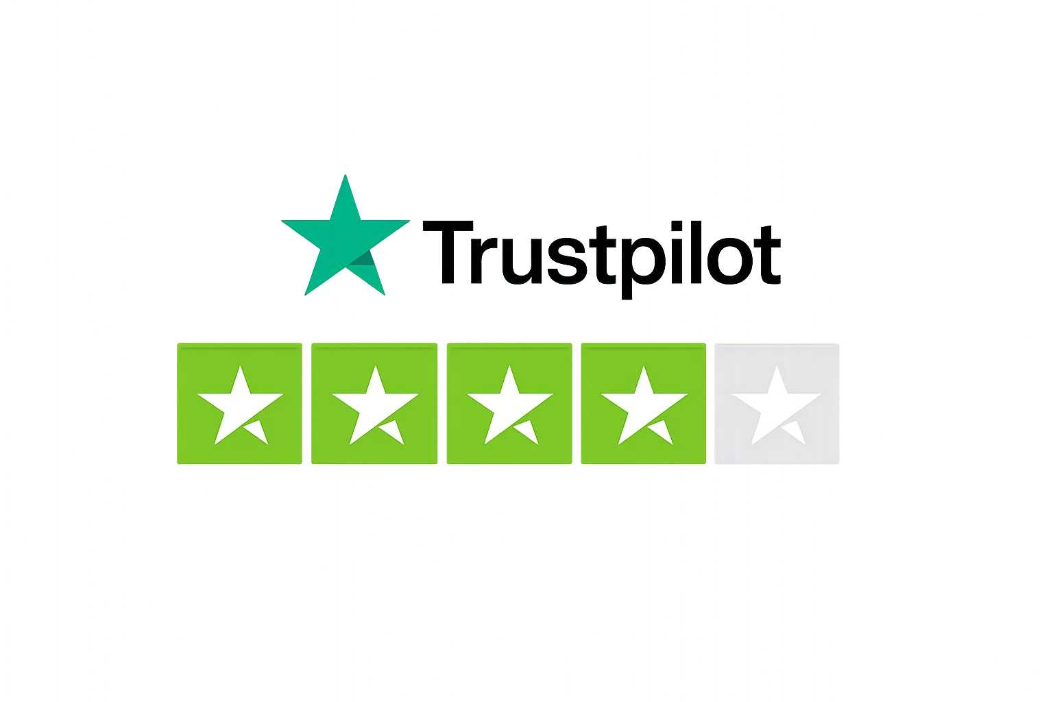 Trustpilot 4 out of 5 stars